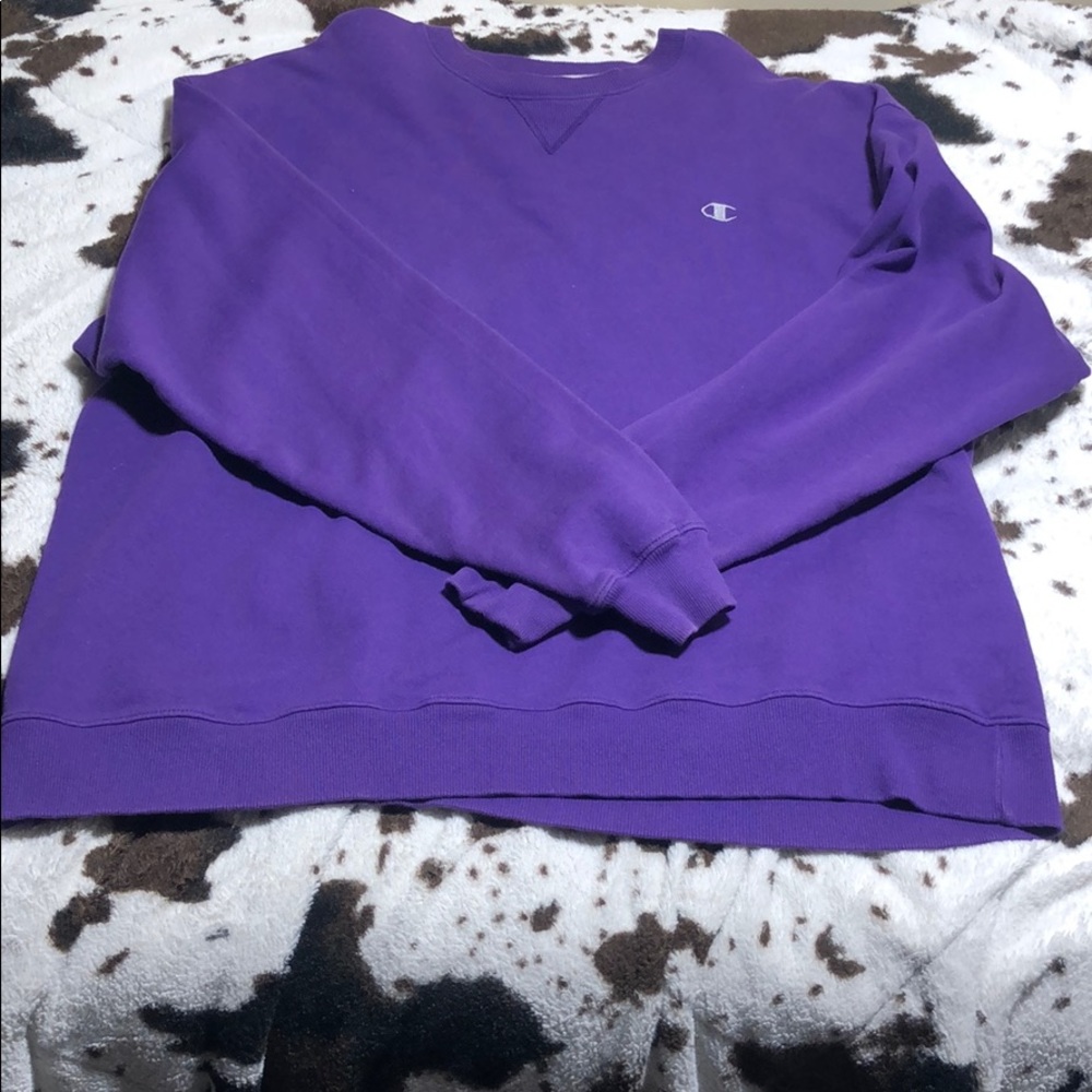 Purple Champion sweatshirt